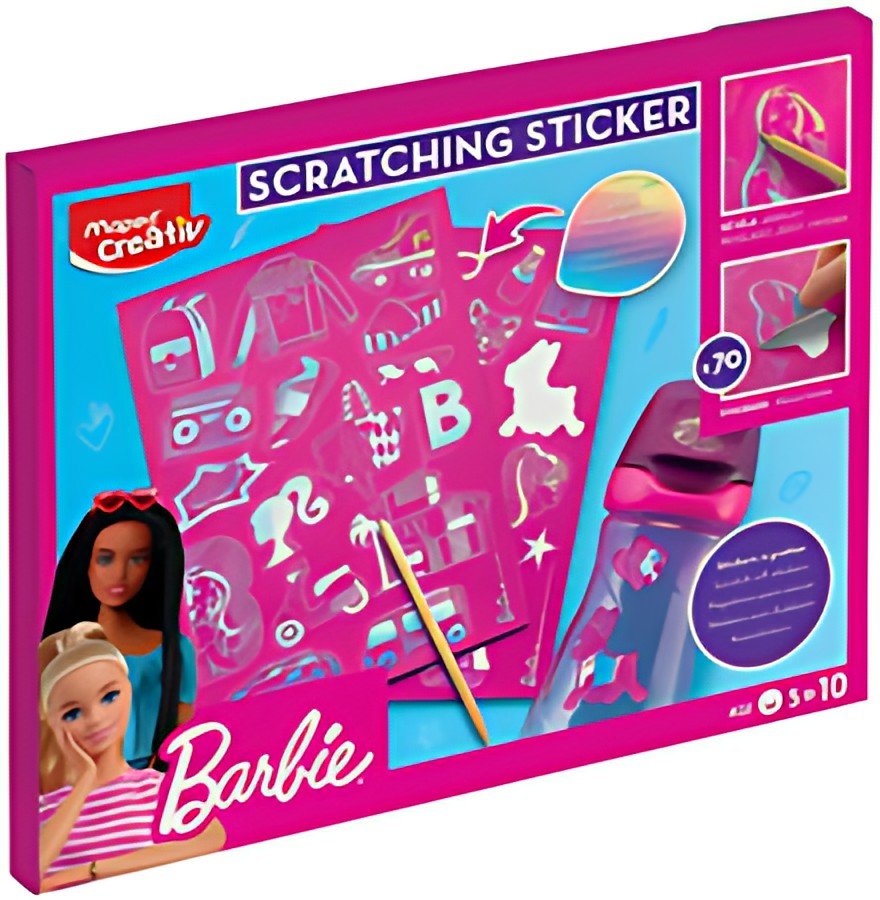 Maped Creativ Sticker à gratter SCRATCHING STICKER Barbie