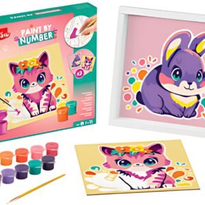 Maped Creativ Coffret de peinture au numéro Chat & Lapin