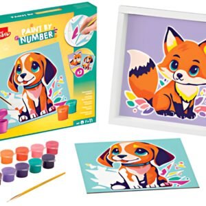 Maped Creativ Coffret de peinture au numéro Chien & Renard