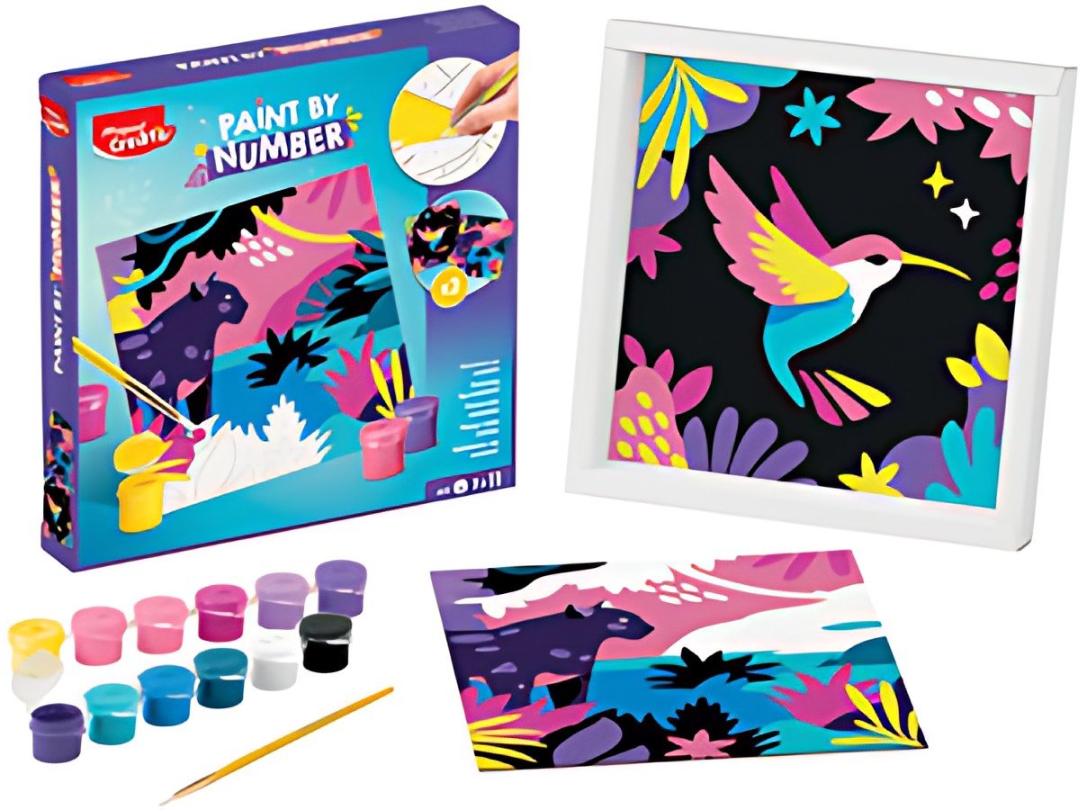 Maped Creativ Coffret de peinture au numéro Léopard / Oiseau