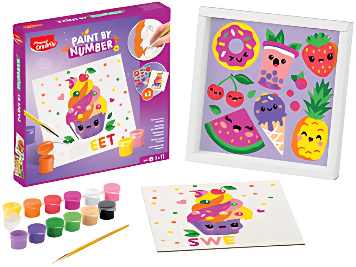 Maped Creativ Coffret de peinture au numéro Motif sucré