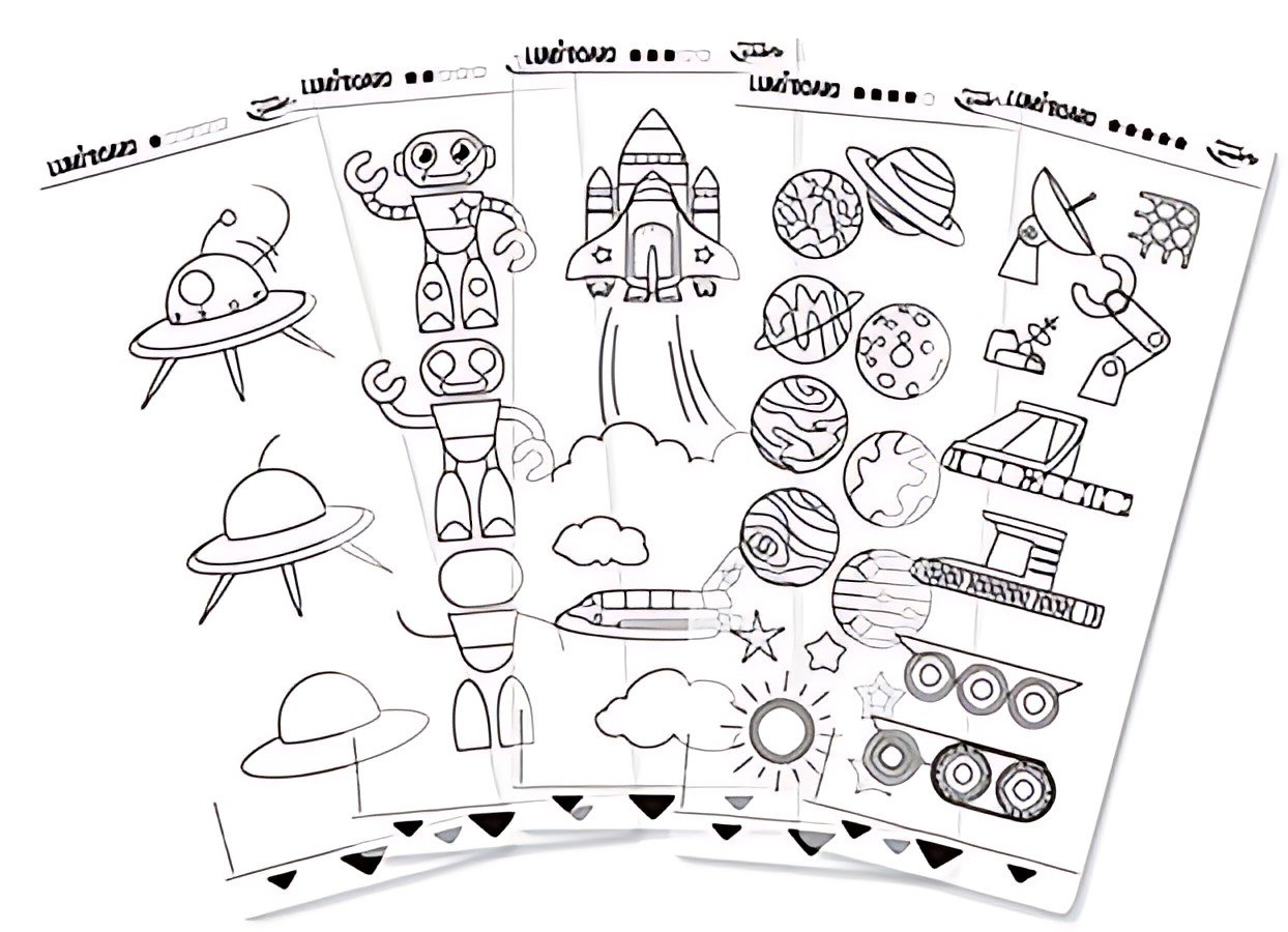 Maped Creativ Pack de recharge "Espace" pour LUMI BOARD