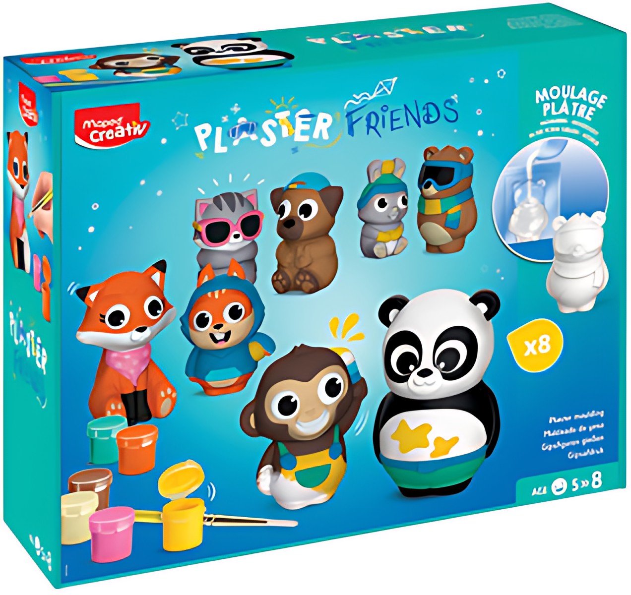 Maped Creativ Kit Moulage plâtre PLASTER FRIENDS maxi