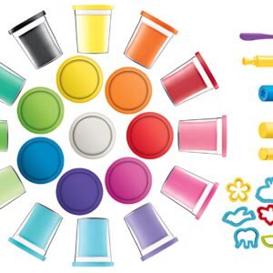 Maped Creativ Kit de pâte à modeler, 32 pièces, maxi coffret