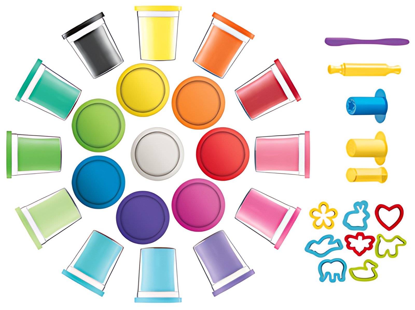 Maped Creativ Kit de pâte à modeler, 32 pièces, maxi coffret