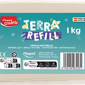 Maped Creativ Recharge d'argile pour tour de poterie, 1 kg
