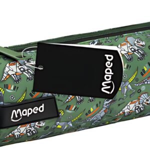 Maped Trousse ronde Dinosaure, vert/noir