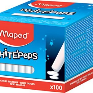 Maped Craie pour tableau WHITE'PEPS, rond, blanc