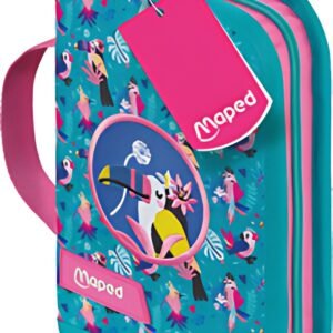 Maped Étui scolaire Tropical, polyester, turquoise / rose