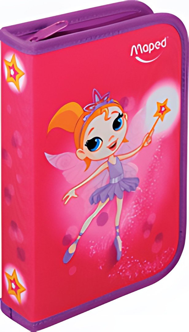 Maped Trousse Fairy, en polyester, rose, garni