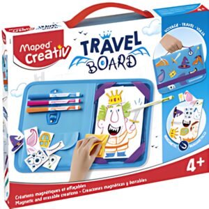 Maped Creativ Kit de dessin voyage TRAVEL BOARD, 21 pièces