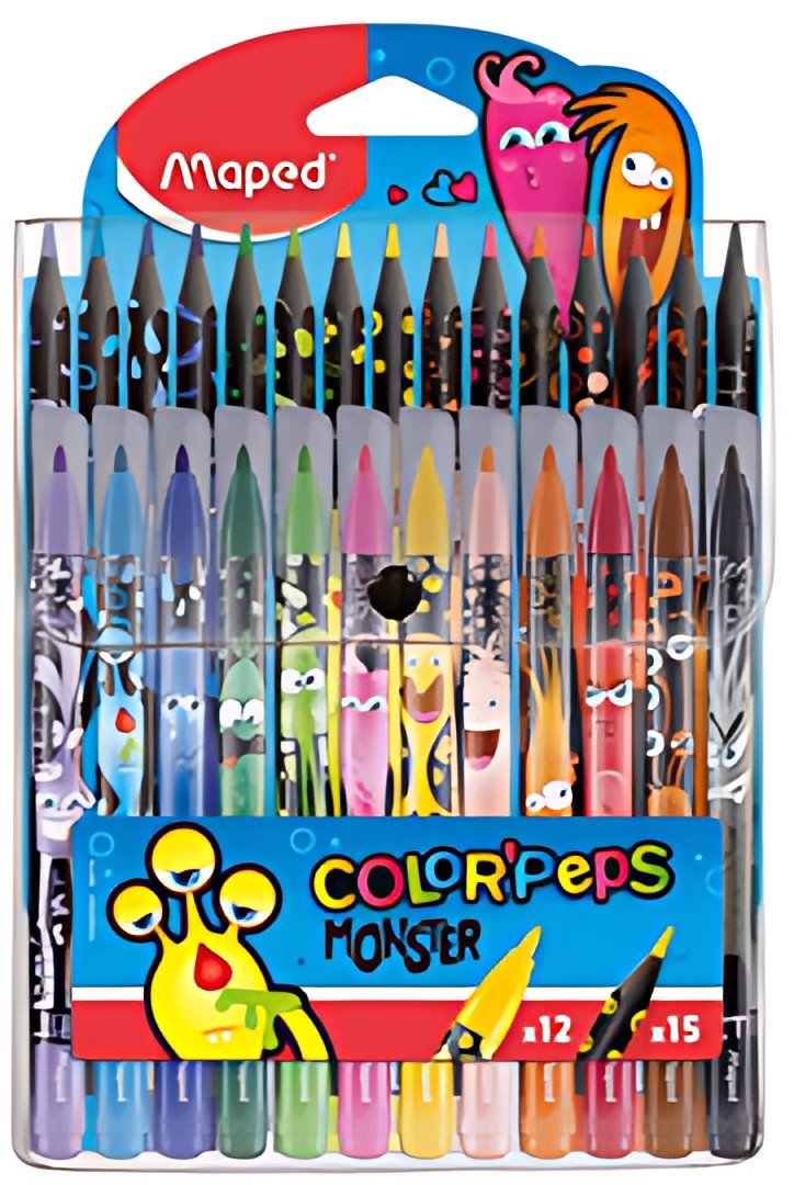 Maped Kit de coloriage COLOR'PEPS MONSTER, étui de 24