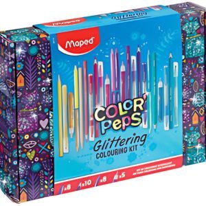 Maped Kit de coloriage Glittering COLOR'PEPS, 31 pièces
