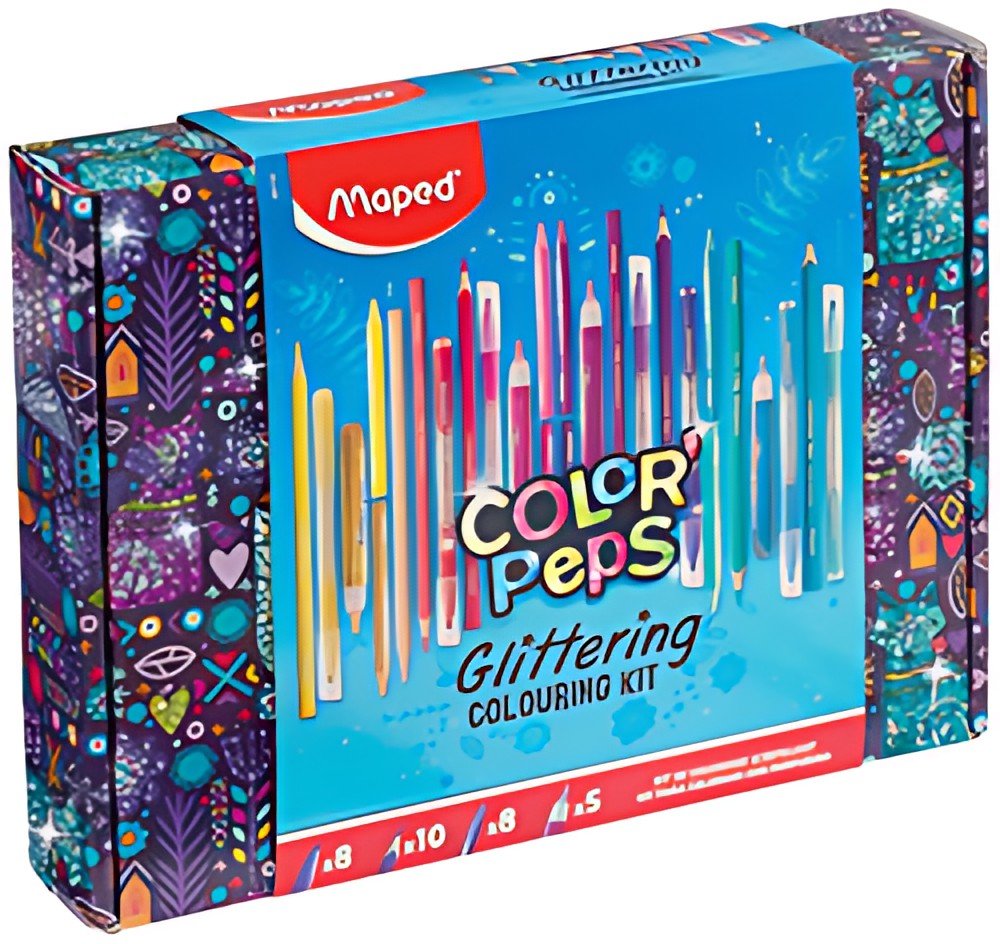 Maped Kit de coloriage Glittering COLOR'PEPS, 31 pièces