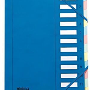 extendos Trieur à élastique série 237, 12 compartiments,bleu