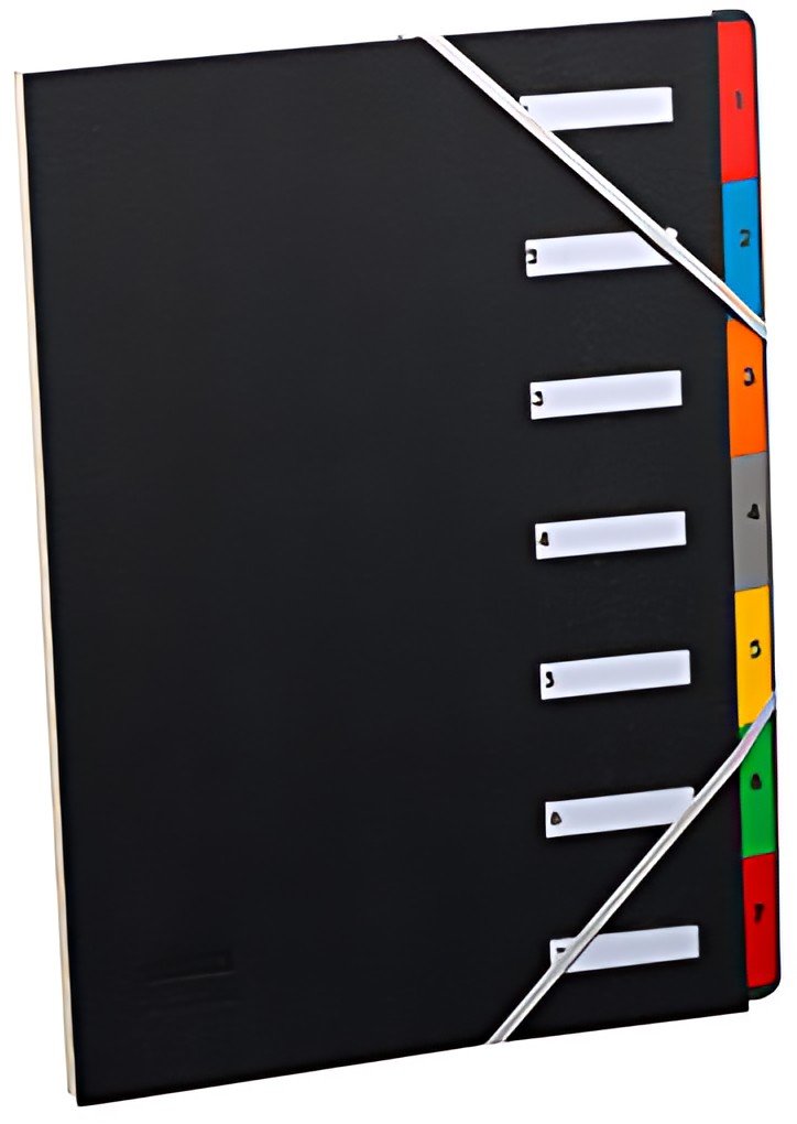 extendos Trieur numérique, A4, 1-7, 7 compartiments, noir
