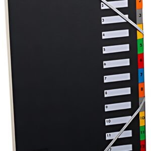 extendos Trieur numérique, A4, 1-12, 12 compartiments, noir