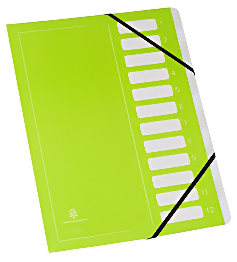 extendos Trieur série 122 "Flashy", 12 compartiments, vert