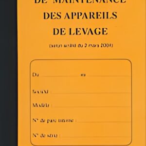ELVE Carnet de maintenance "Appareil de levage", 32 pages