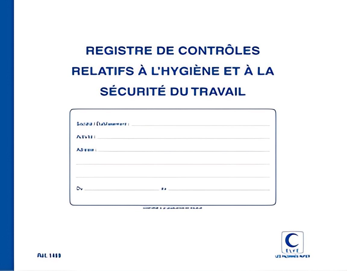 ELVE Registre "Contrôles relatifs à l'hygiène & la sécurité"