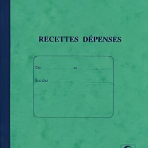 ELVE Piqûre "Recettes/Dépenses", 80 pages, 297 x 210 mm