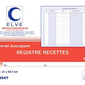 ELVE Manifold "Recettes: auto-entrepreneurs", 40 feuillets