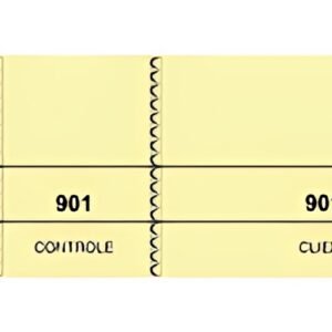ELVE Bloc passe-partout, 50 x 150 mm, tombola, jaune canari