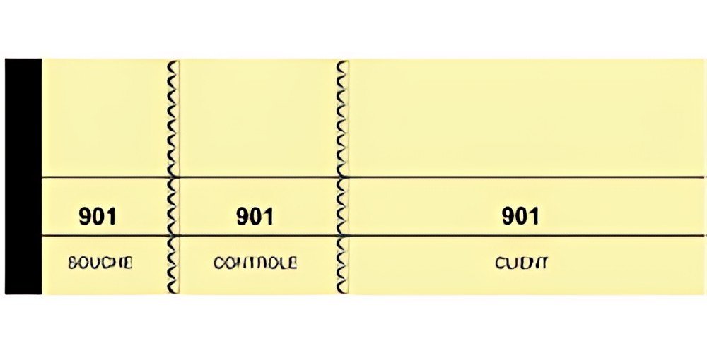 ELVE Bloc passe-partout, 50 x 150 mm, tombola, jaune canari