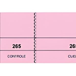 ELVE Bloc passe-partout, rose, 50 x 150 mm, pour tombola