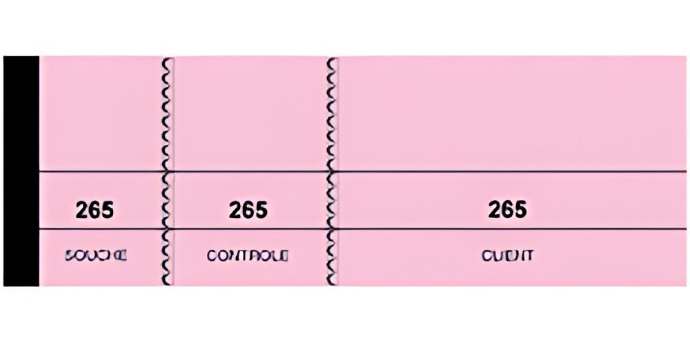 ELVE Bloc passe-partout, rose, 50 x 150 mm, pour tombola
