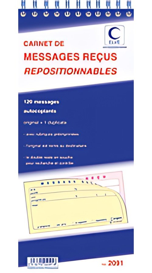 ELVE Carnet de messages reçus, 120 messages repositionnables