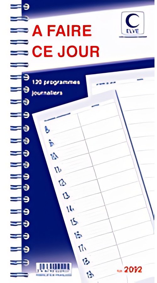 ELVE Bloc spiralé "120 programmes - A faire ce jour"