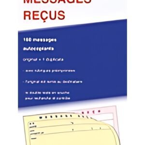 ELVE Carnet de messages reçus autocopiant, 322 x 140 mm