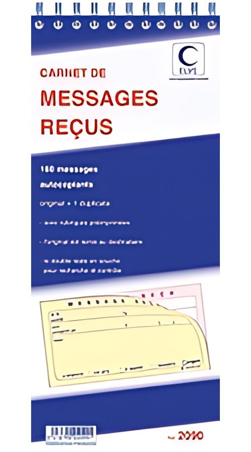 ELVE Carnet de messages reçus autocopiant, 322 x 140 mm