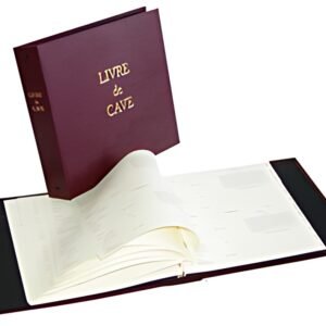 ELVE Classeur à anneaux "Livre de cave", bordeaux