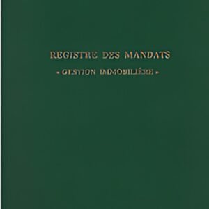 ELVE Registre des mandats "Gestion immobilière", 200 pages