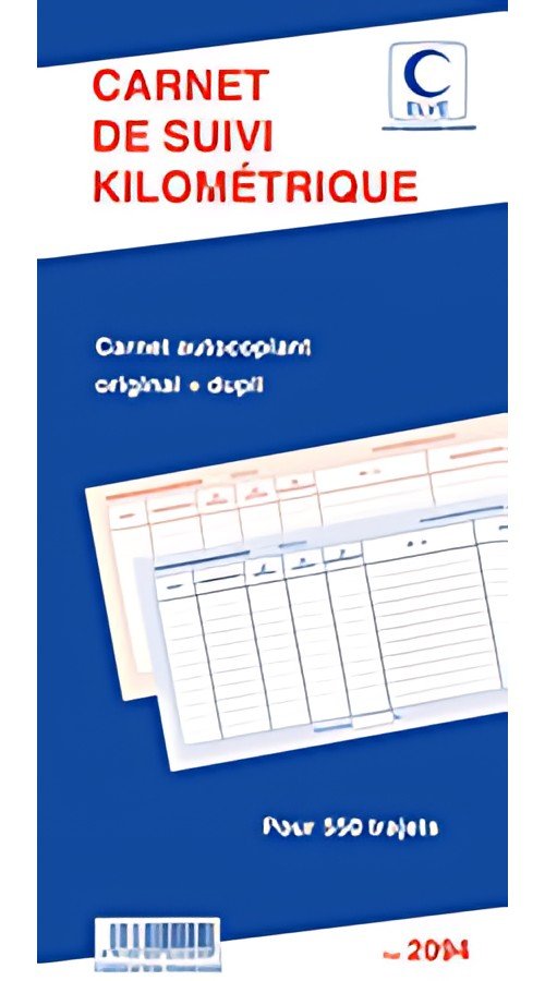 ELVE Bloc spiralé "Suivi kilométrique", 50 feuillets, dupli