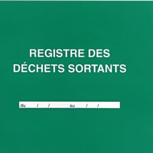 ELVE Registre des déchets sortants, 108 pages, 210 x 297 mm