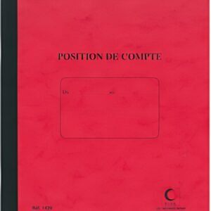ELVE Cahier piqué "Position de compte", 210 x 190 mm