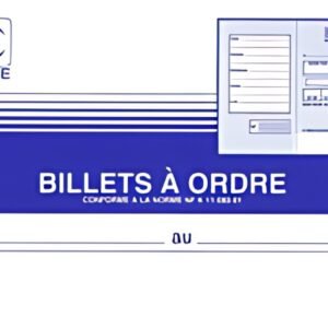 ELVE Carnet à souche "Billets à ordre", 102 x 270 mm