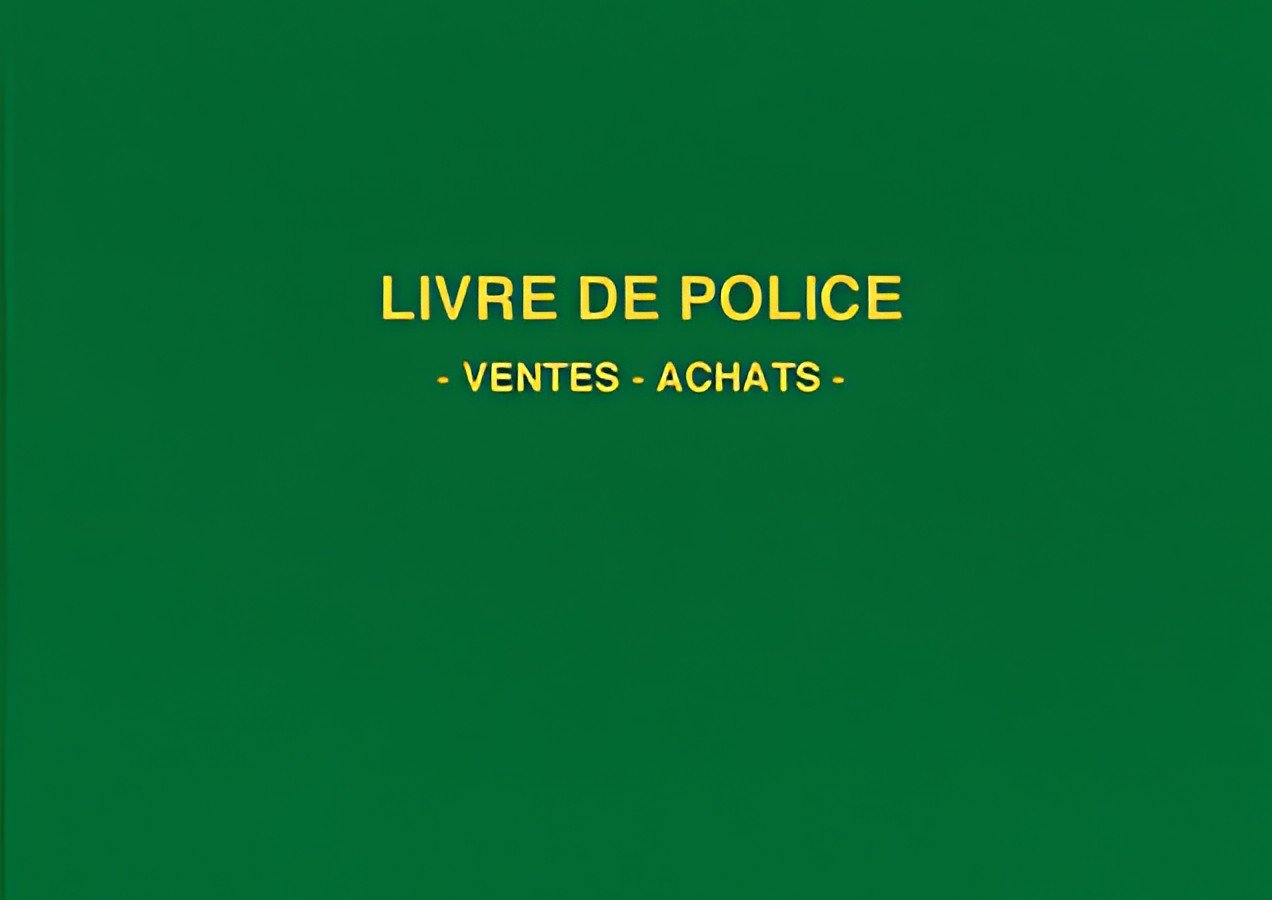 ELVE Registre "Livre de police métaux précieux", 200 pages