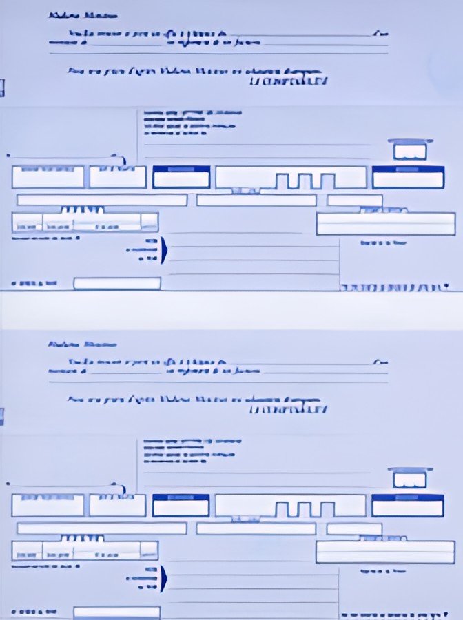 ELVE Ramette de traites normalisées, 2 par feuille