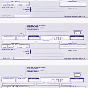 ELVE Ramette de traites normalisées, 3 par feuille
