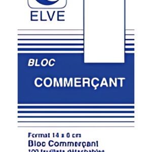ELVE Bloc commerçant, 60 x 140 mm, 100 feuillets