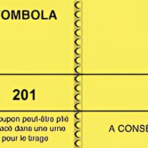 ELVE Bloc "Tombola", 50 x 150 mm, jaune canari