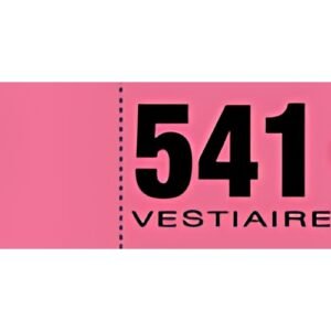 ELVE Bloc vestiaire, 50 feuillets de 3 coupons, rouge