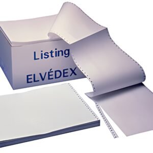 ELVE Papier listing en continu, 380 mm x 12" (30,50 cm)