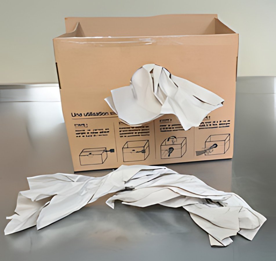 ELVE Papier de calage, 380 mm x 500 m, 2 plis, blanc