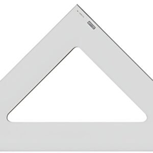 MINERVA Equerre en plexi usiné, hypoténuse: 495 mm