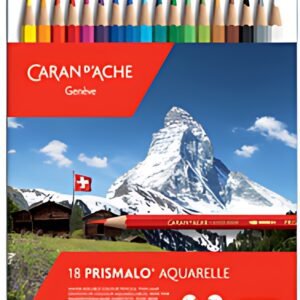 CARAN D'ACHE Crayon de couleur PRISMALO Aquarelle, 18 pièces